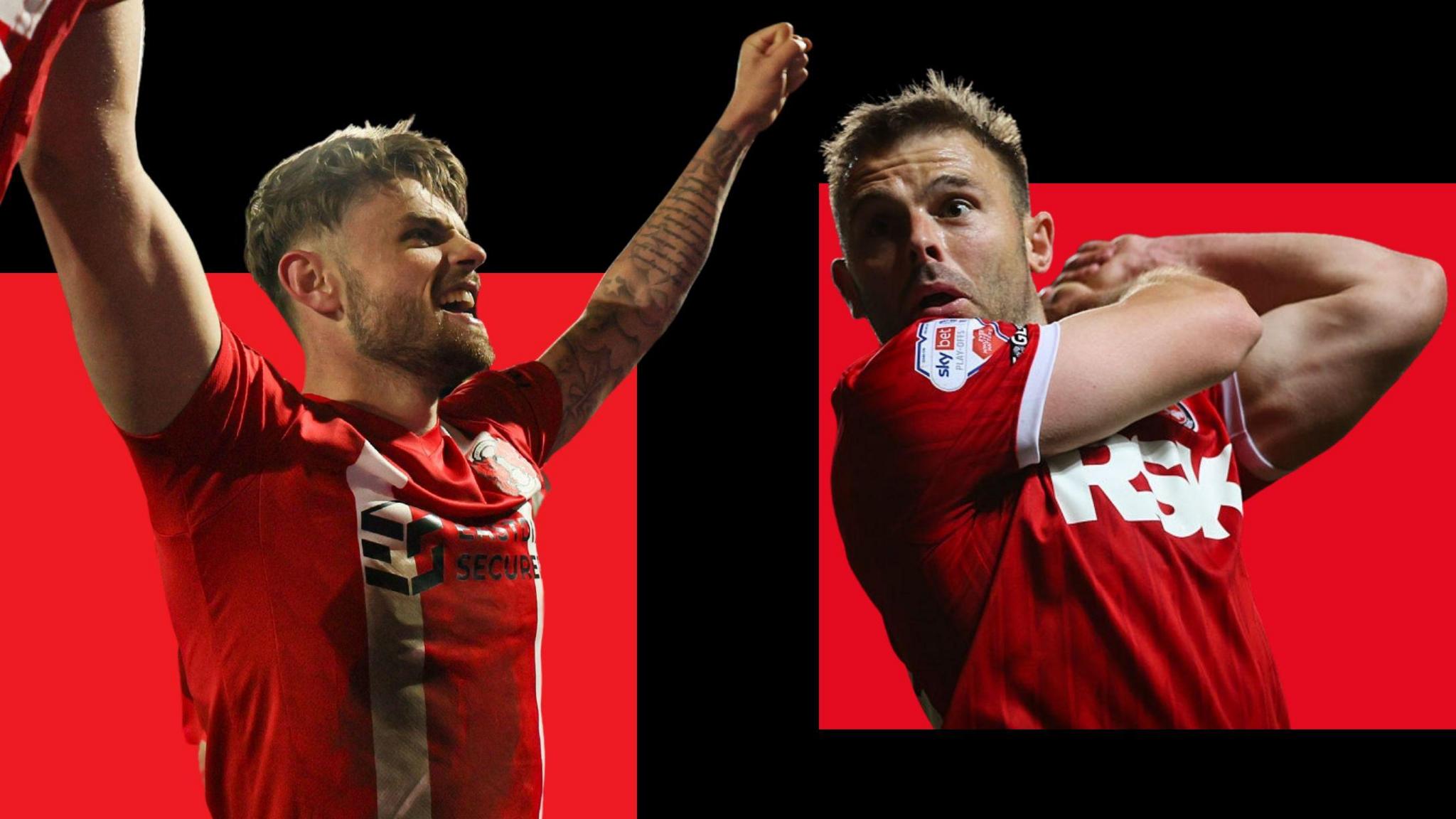 A composite image of Charlie Kelman and Matty Godden