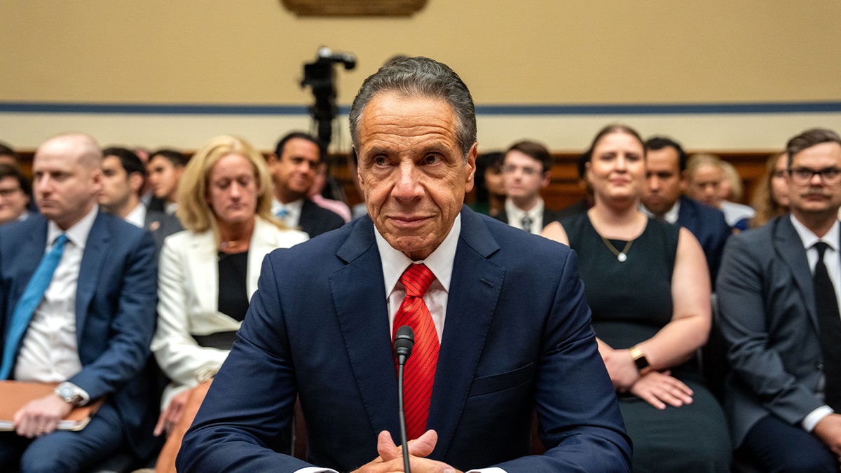 Andrew Cuomo testifying before Congress about his handling of the COVID-19 pandemic