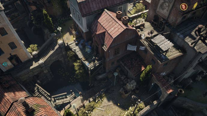 The rooftops of Eriksholm are full of red tiles.