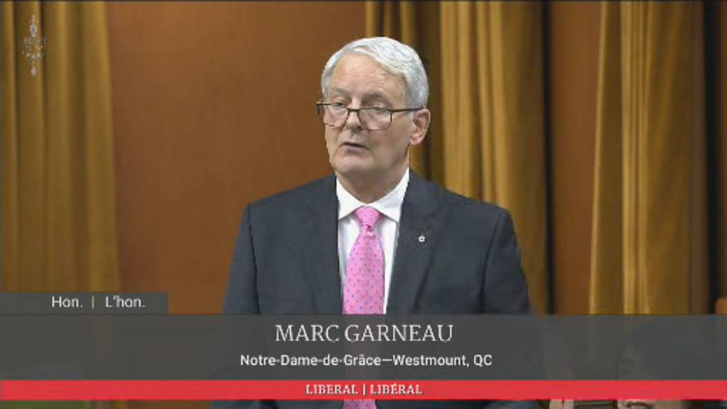 Click to play video: 'Garneau challenges MPs to ‘put away the anger and false indignation’ as he announces retirement'