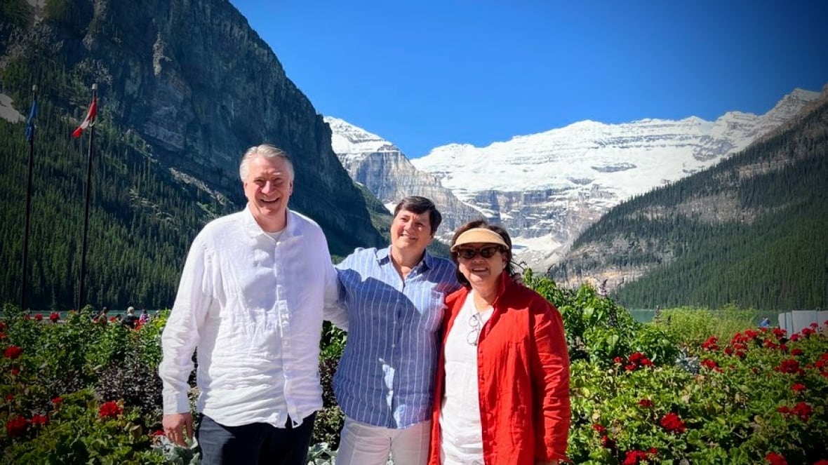 Sen. Rosemary Moodie accompanied by the trip's organizers.