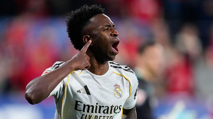 Vinicius Junior celebrating a goal