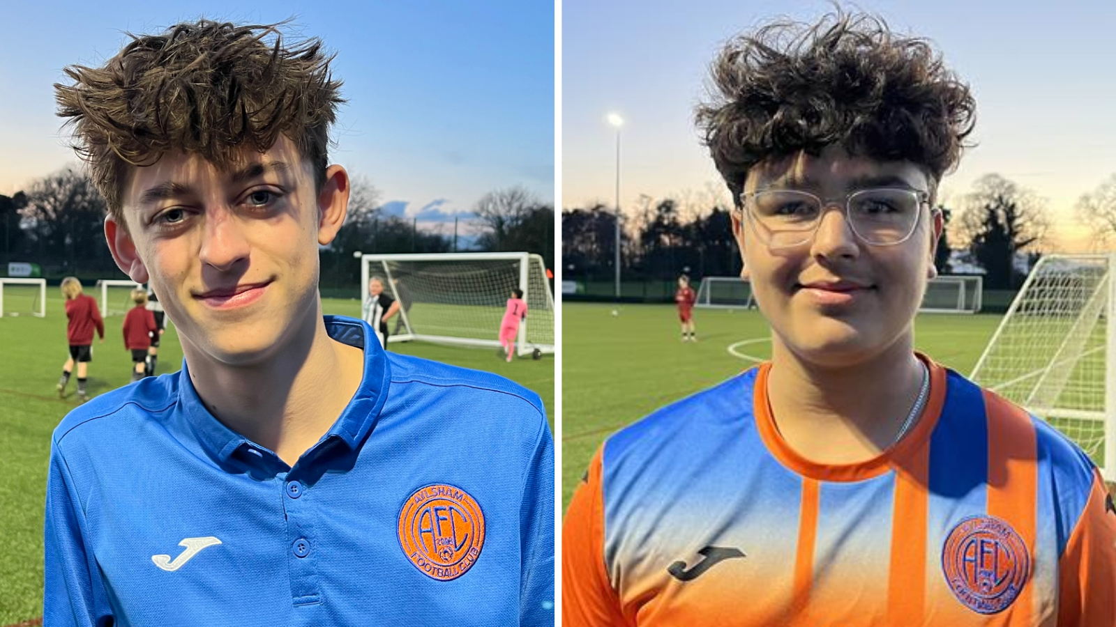 Oliver, left, and Kam, right