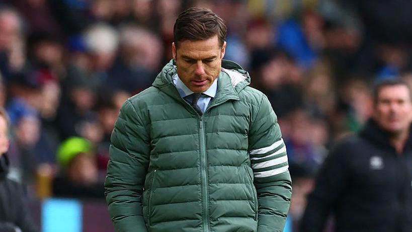 Burnley's English manager Scott Parker during the English FA Cup fourth round football match between Burnley and Mansfield Town at Turf Moor in Burnley.