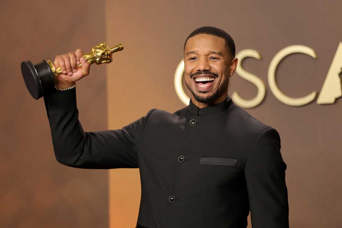 Michael B. Jordan won best actor for his portrayal of twin brothers in Sinners.