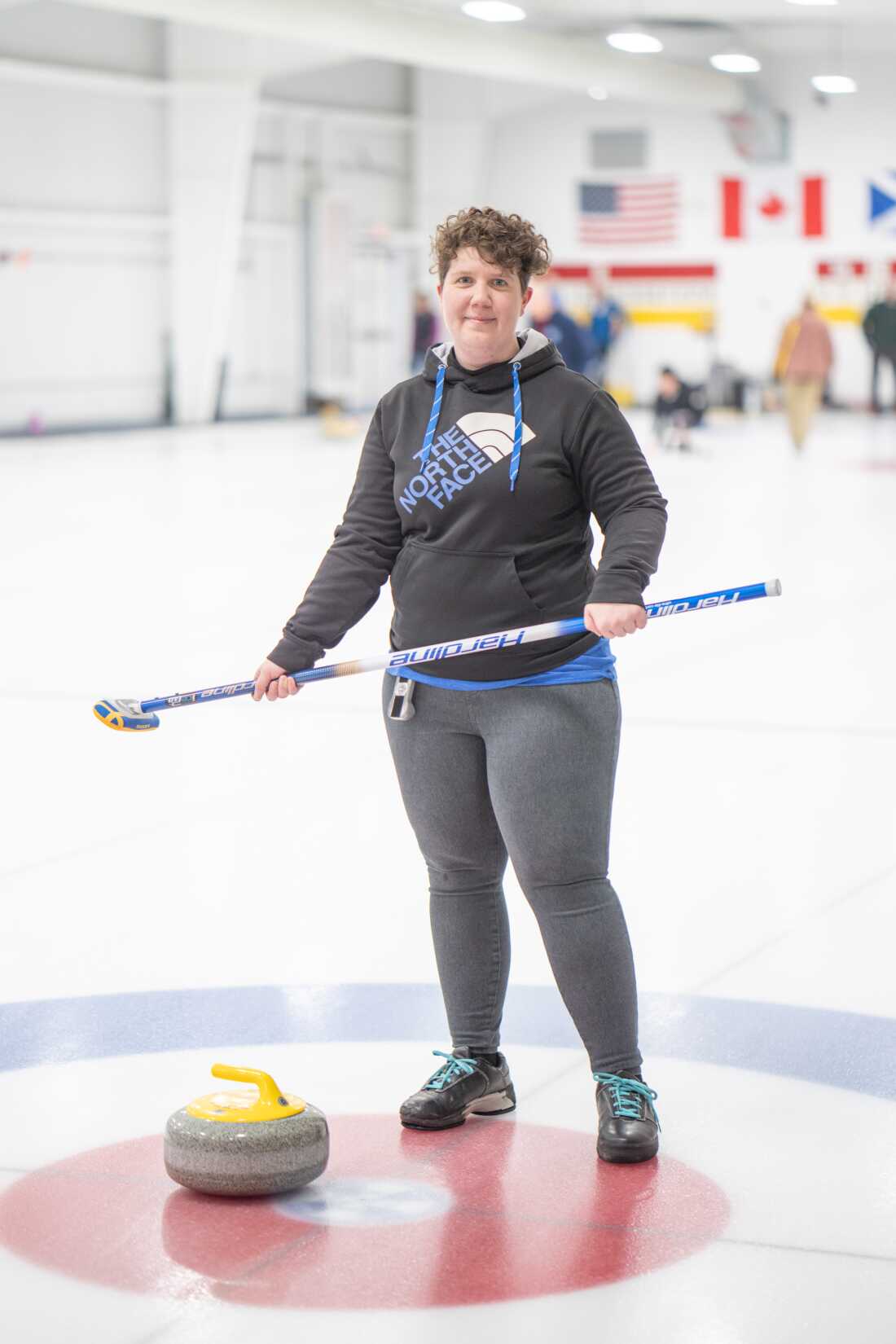 Elizabeth Tigner, 30, has been curling for four years.
