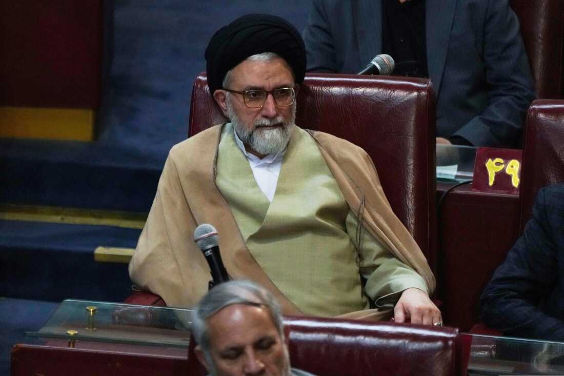 Iranian Intelligence Minister Esmail Khatib was seen attending a inauguration ceremony of Iran's Assembly of Experts in Tehran, May 21, 2024. Khatib was the latest senior Iranian official to be killed in Israeli strikes.